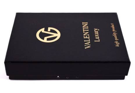 Kožená peněženka Valentini - černá