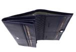 Kožená peněženka Valentini - tmavě modrá