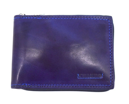 Kožená peněženka Charro - modrá