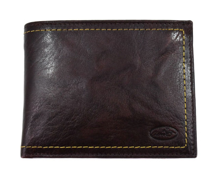 Kožená peněženka Charro - tmavě hnědá