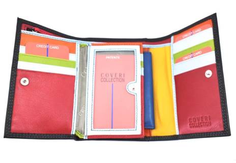 Kožená peněženka Coveri uvnitř multicolor