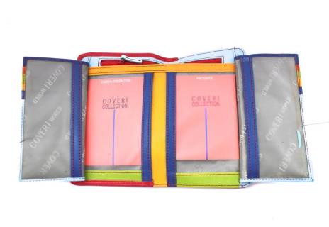 Kožená peněženka Coveri uvnitř multicolor