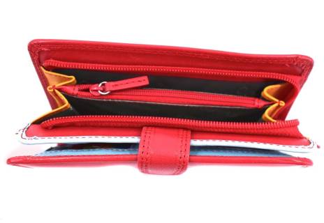 Kožená peněženka Coveri uvnitř multicolor