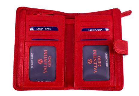 Kožená peněženka Valentini Gino - červená