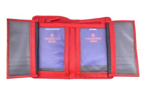 Kožená peněženka Valentini Gino - červená
