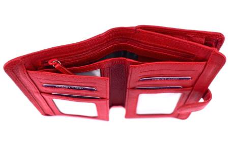 Kožená peněženka Valentini Gino - červená