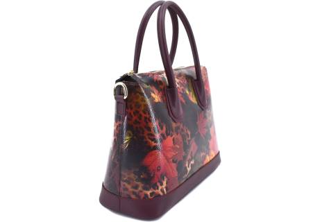 Kožená kabelka Arteddy s potiskem