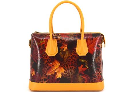 Kožená kabelka Arteddy s potiskem