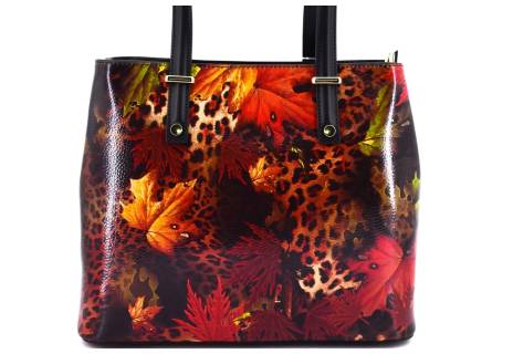 Kožená kabelka Arteddy - černá