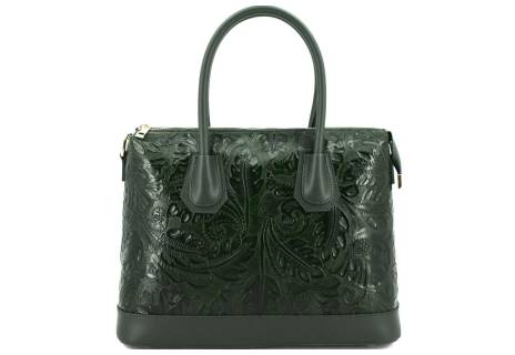 Dámská kožená kabelka s květovaným vzorem  Arteddy