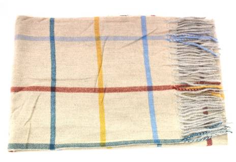 Károvaná šála s třásněmi dámská/pánská