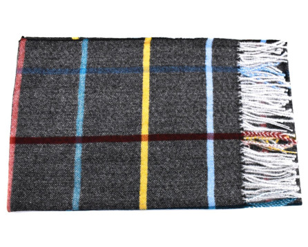 Károvaná šála s třásněmi dámská/pánská