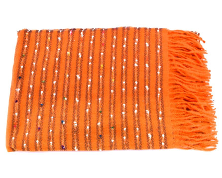 Moderní dámská šála s třásněmi