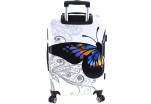 Cestovní skořepina kufr na čtyřech kolečkách Arteddy - motýl (M) 70l