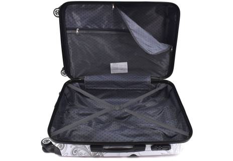 Cestovní skořepina kufr na čtyřech kolečkách Arteddy - motýl (M) 70l