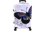 Cestovní skořepina kufr na čtyřech kolečkách Arteddy - motýl (L) 100l