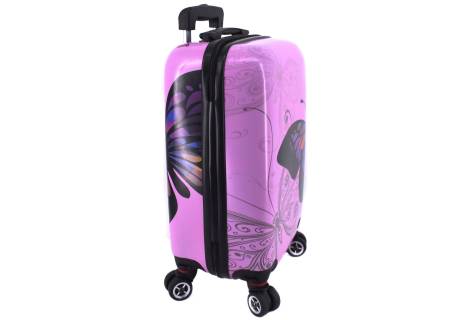 Cestovní palubní kufr na čtyřech kolečkách Arteddy - motýl (XS) 30l