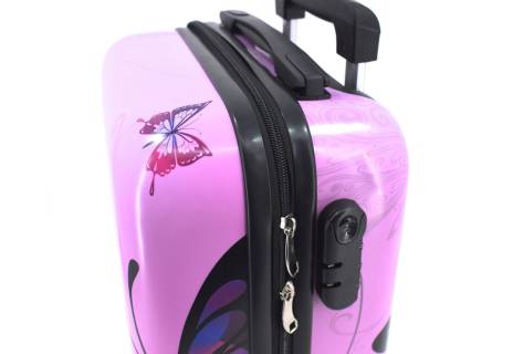 Cestovní palubní kufr na čtyřech kolečkách Arteddy - motýl (XS) 30l