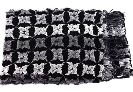 Zimní šála - černá