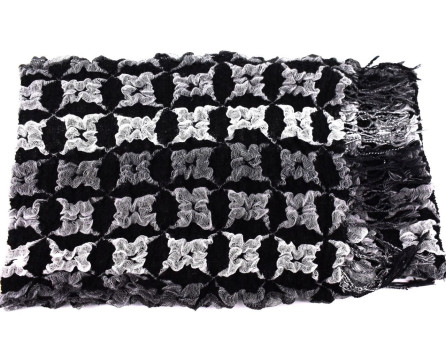 Zimní šála - černá