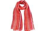 Dámský šátek  pruhovaný - červená