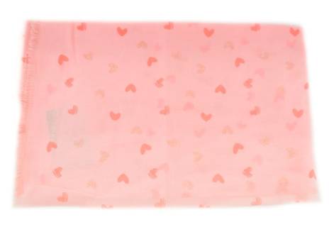 Šátek s potiskem - lososová