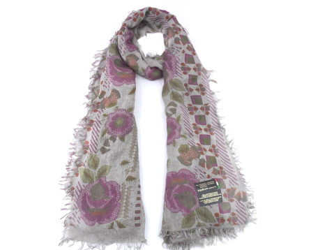 Dámský šátek Made in Italy  s květovaným vzorem