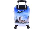 Cestovní  palubní kufr skořepinový na čtyřech kolečkách Arteddy - Letadlo (XS) 30l
