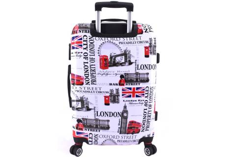 Cestovní  palubní kufr skořepinový na čtyřech kolečkách Arteddy -  Meter Flag (S) 40l