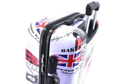 Cestovní  palubní kufr skořepinový na čtyřech kolečkách Arteddy -  Meter Flag (S) 40l