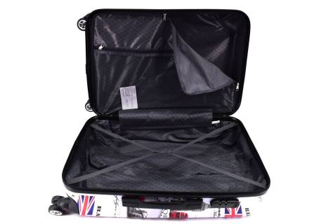 Cestovní  palubní kufr skořepinový na čtyřech kolečkách Arteddy -  Meter Flag (S) 40l