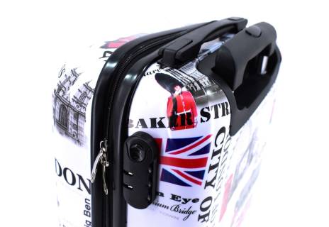 Cestovní palubní kufr skořepinový na čtyřech kolečkách Arteddy - Meter Flag (XS) 30l