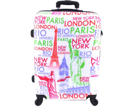 Cestovní palubní kufr skořepinový na čtyřech kolečkách ORMI - Tower Goddess (S) 45l