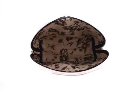 Dámská/dívčí kosmetická etue s potiskem (XL) - krémová