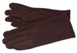 Elegantní zateplené dámské rukavice - tmavě hnědá