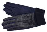 Dámské zateplené kožené rukavice Arteddy - tmavě modrá