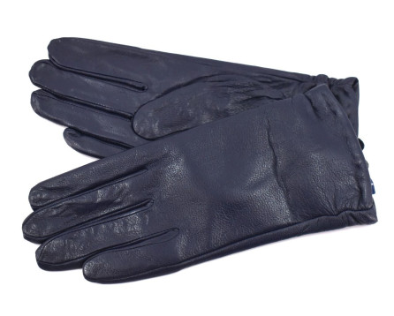 Dámské zateplené kožené rukavice Arteddy  - tmavě modrá (M)