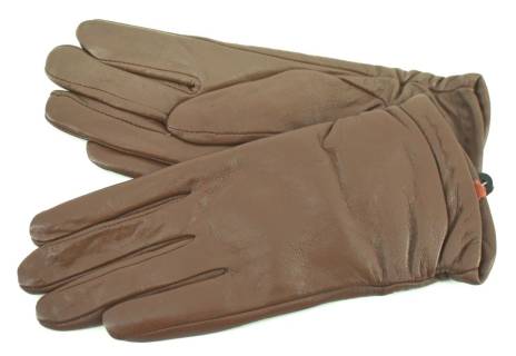 Dámské zateplené kožené rukavice