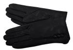 Dámské zateplené kožené rukavice Arteddy  - černá(M)