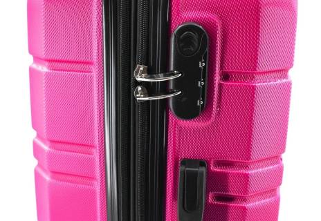 Cestovní kufr skořepinový na čtyřech kolečkách - (M) 80l