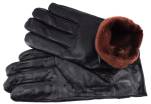 Pánské kožené rukavice Grimaldi - černá
