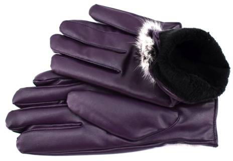 Dámské zateplené kožené rukavice Arteddy