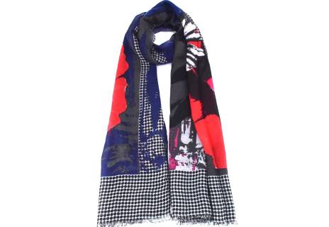 Dámský šátek  s květovaným vzorem