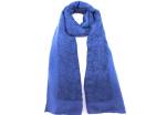 Dámský šátek s potiskem - modrá