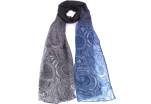 Šátek Coveri - šedá/modrá