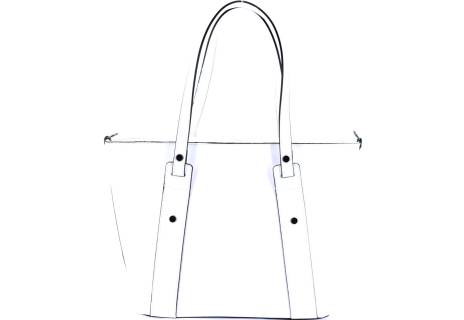 Moderní dámská kožená kabelka Arteddy