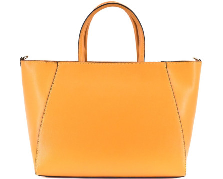 Moderní Shopper dámská kožená kabelka Arteddy - hořčicová