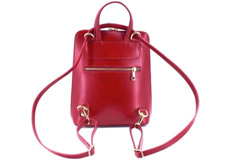 Dámský / dívčí kožený batoh a kabelka v jednom / Arteddy