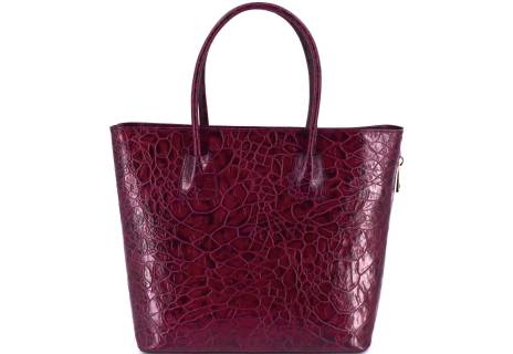 Luxusní dámská kožená kabelka Shopper