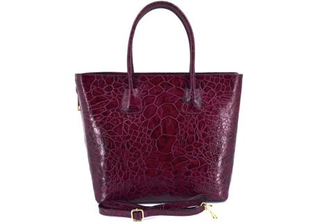 Luxusní dámská kožená kabelka Shopper